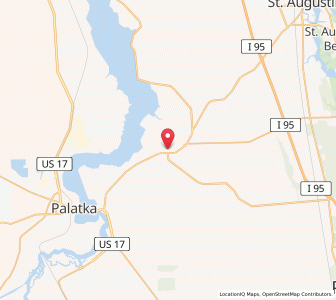 Map of Hastings, Florida