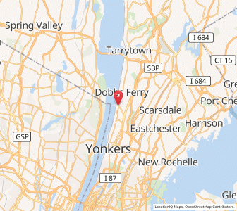 Map of Hastings-on-Hudson, New York