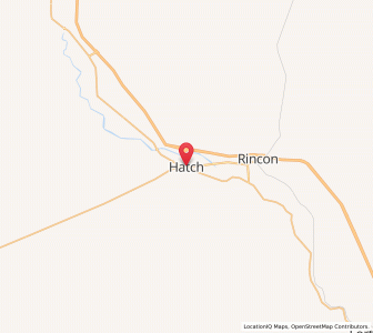 Map of Hatch, New Mexico