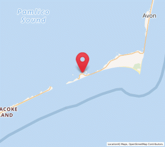 Map of Hatteras, North Carolina