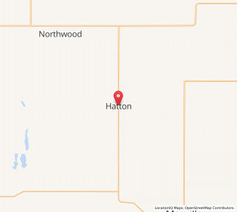 Map of Hatton, North Dakota