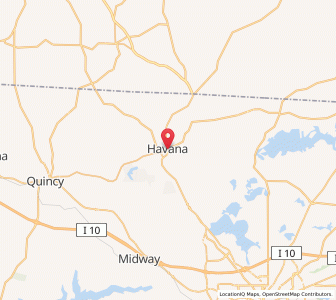 Map of Havana, Florida