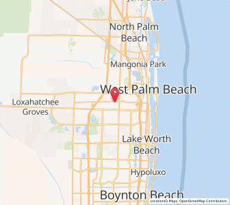 Map of Haverhill, Florida