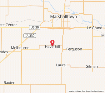 Map of Haverhill, Iowa