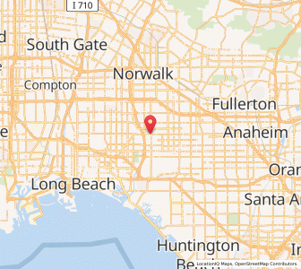 Map of Hawaiian Gardens, California