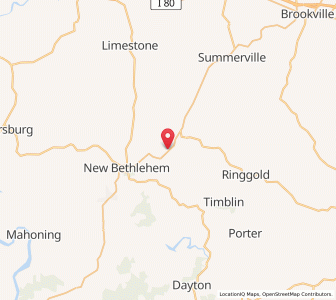 Map of Hawthorn, Pennsylvania