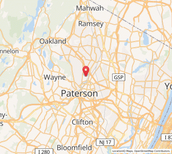 Map of Hawthorne, New Jersey