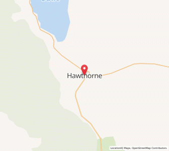 Map of Hawthorne, Nevada