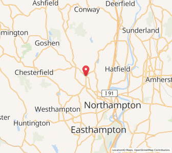 Map of Haydenville, Massachusetts