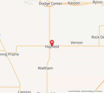 Map of Hayfield, Minnesota