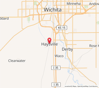 Map of Haysville, Kansas