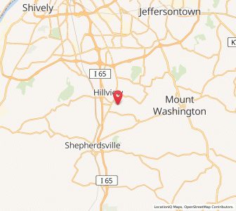 Map of Hebron Estates, Kentucky