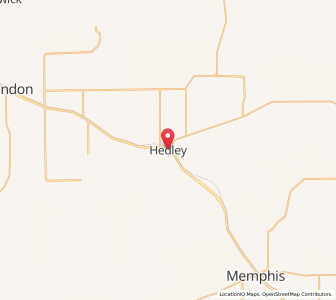 Map of Hedley, Texas