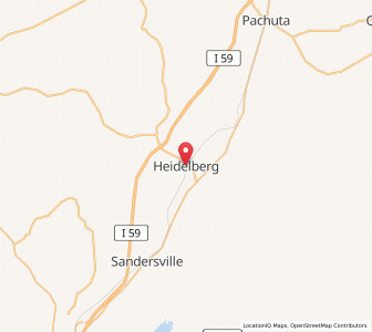 Map of Heidelberg, Mississippi