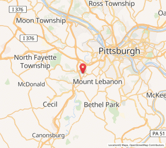 Map of Heidelberg, Pennsylvania