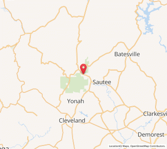 Map of Helen, Georgia