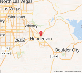 Map of Henderson, Nevada