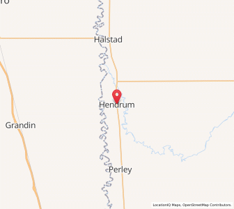 Map of Hendrum, Minnesota