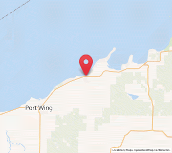 Map of Herbster, Wisconsin