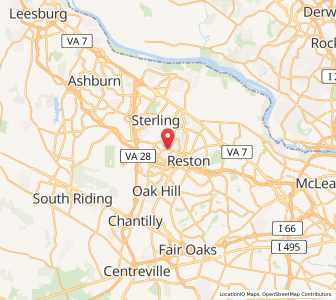 Map of Herndon, Virginia