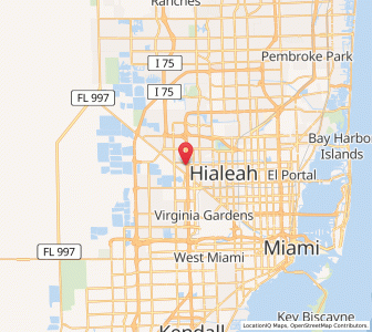 Map of Hialeah Gardens, Florida