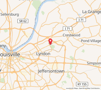 Map of Hickory Hill, Kentucky