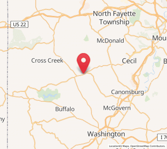 Map of Hickory, Pennsylvania