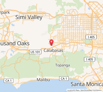 Map of Hidden Hills, California