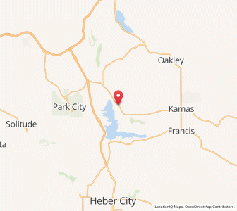 Map of Hideout, Utah