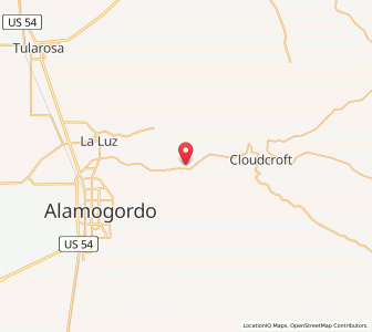 Map of High Rolls, New Mexico