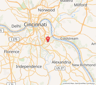 Map of Highland Heights, Kentucky