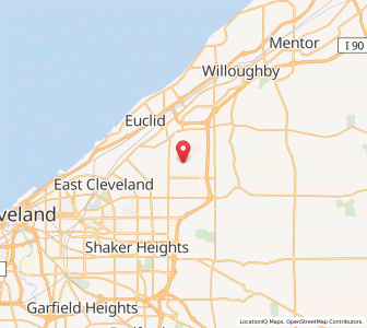 Map of Highland Heights, Ohio