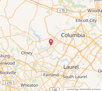 Map of Highland, Maryland