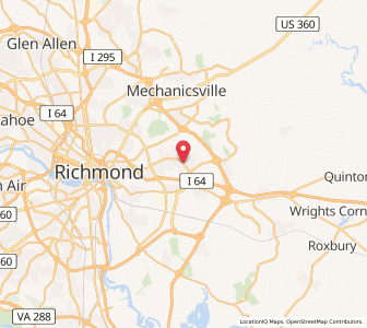 Map of Highland Springs, Virginia