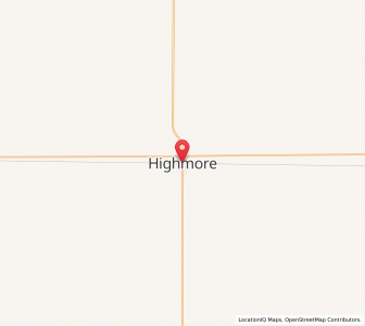 Map of Highmore, South Dakota