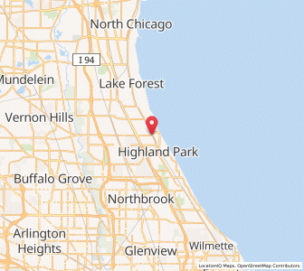 Map of Highwood, Illinois