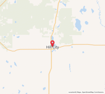 Map of Hill City, Minnesota