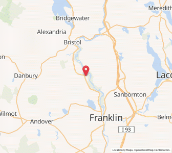 Map of Hill, New Hampshire
