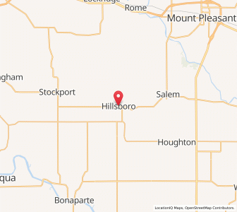 Map of Hillsboro, Iowa