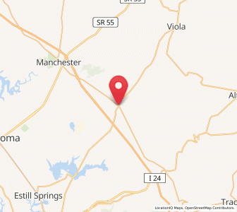 Map of Hillsboro, Tennessee