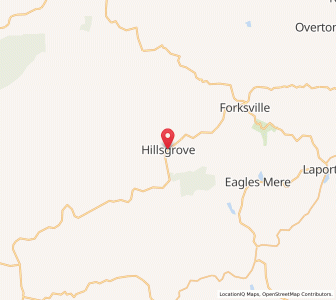 Map of Hillsgrove, Pennsylvania