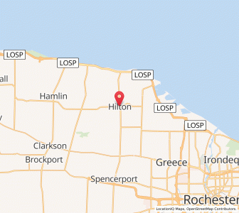 Map of Hilton, New York