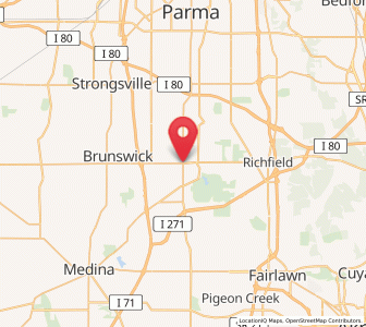 Map of Hinckley, Ohio