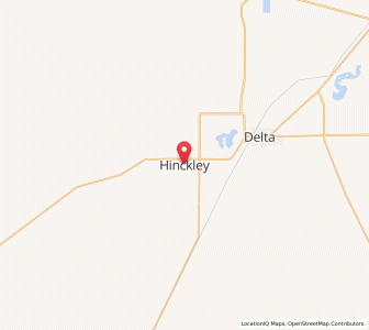 Map of Hinckley, Utah