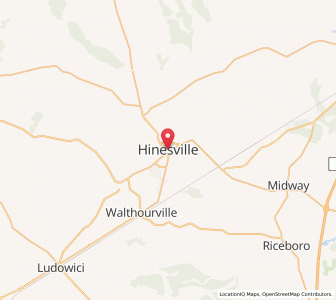 Map of Hinesville, Georgia