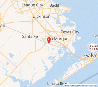 Map of Hitchcock, Texas