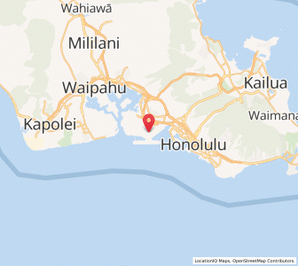 Map of HNL - Daniel K. Inouye International Airport, Hawaii