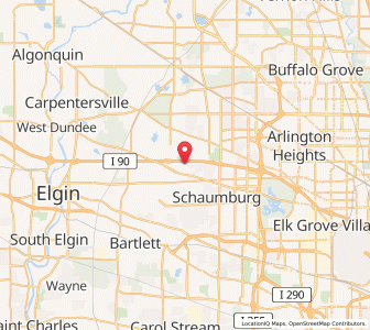 Map of Hoffman Estates, Illinois