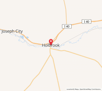 Map of Holbrook, Arizona