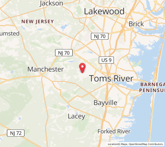 Map of Holiday City-Berkeley, New Jersey